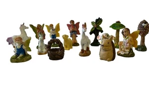 Set of 15 Fairy & Animals Figurines ~ Vintage Cute - Picture 1 of 11