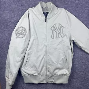 NWT Pro Standard New York Yankees Jacket Men's Small White Full Zip Embroidered - Picture 1 of 16