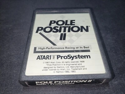 Pole Position II 2 ATARI 7800 EXMT condition game cartridge - Image 1 of 3
