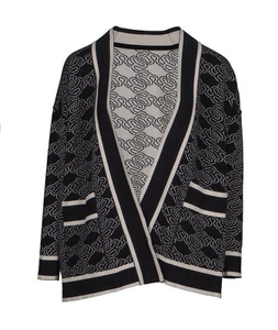 Sandro Paris Women's Cardigan Size 0 / XS Reversible SFPCA00628 - Picture 1 of 12