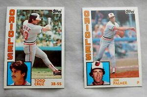1984 Topps Baltimore Orioles Baseball Card Pick one