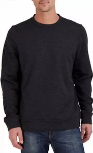 Gerry Men's Textured Crewneck Pullover Sweatshirt BLACK Size M - Picture 1 of 5