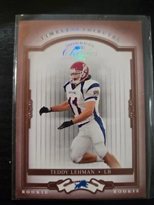 2004 Donruss Classics Timeless Tributes Red #195 Teddy Lehman #D /100 Lions SP - Picture 1 of 2