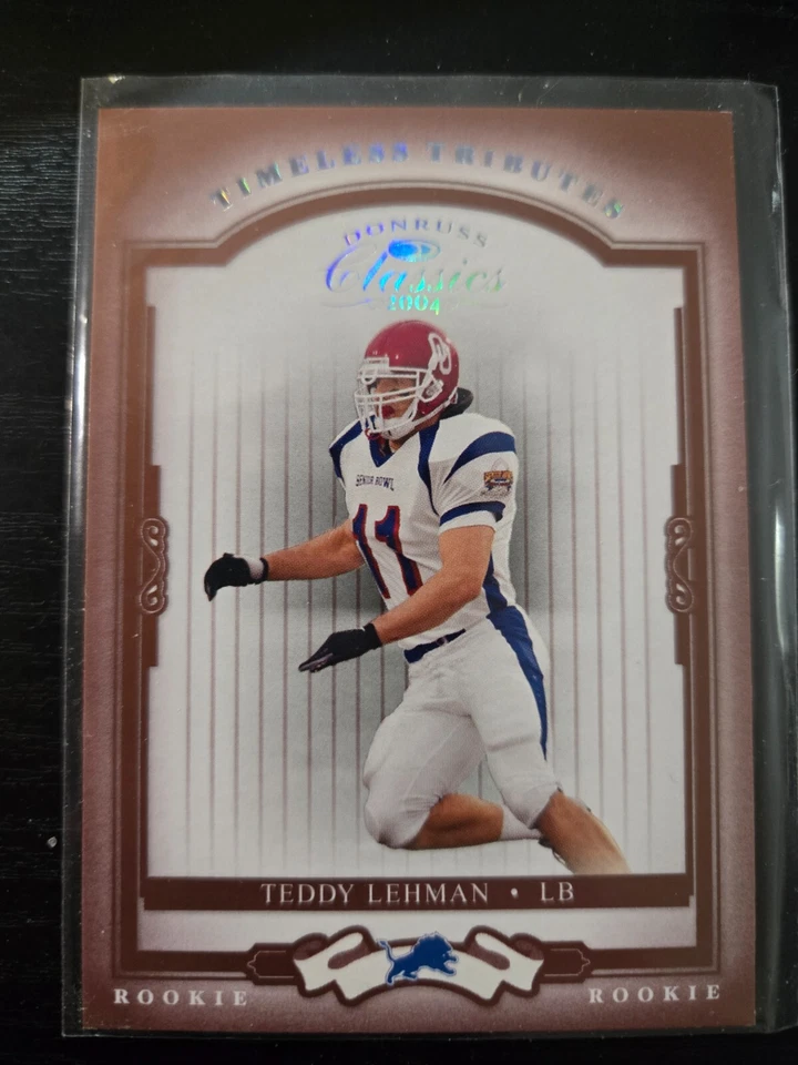 2004 Donruss Classics Timeless Tributes Red #195 Teddy Lehman #D /100 Lions SP - Image 1 of 2