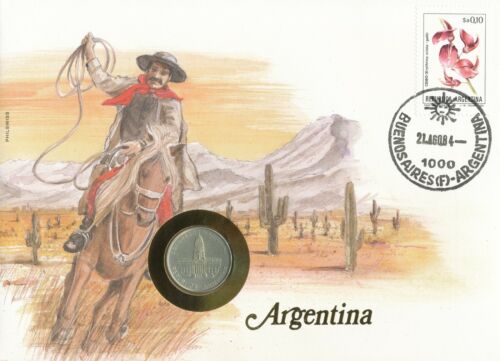Numisbrief Numiscover aus aller Welt Argentinien 1 Peso 1984