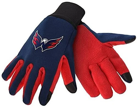 Washington Capitals Texting Gloves NEW One Size Fits Most FOCO Cover