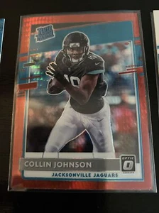 2020 Panini Optic Hybrid Collin Johnson Red Mojo + Base Rookie SP Jags - Picture 1 of 3