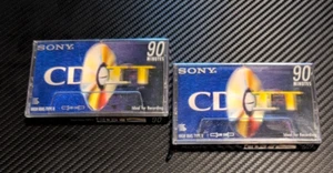 Sony CD-IT Type II High Bias 90 Min Cassette Tapes 2 Pack - NEW SEALED! - Picture 1 of 4