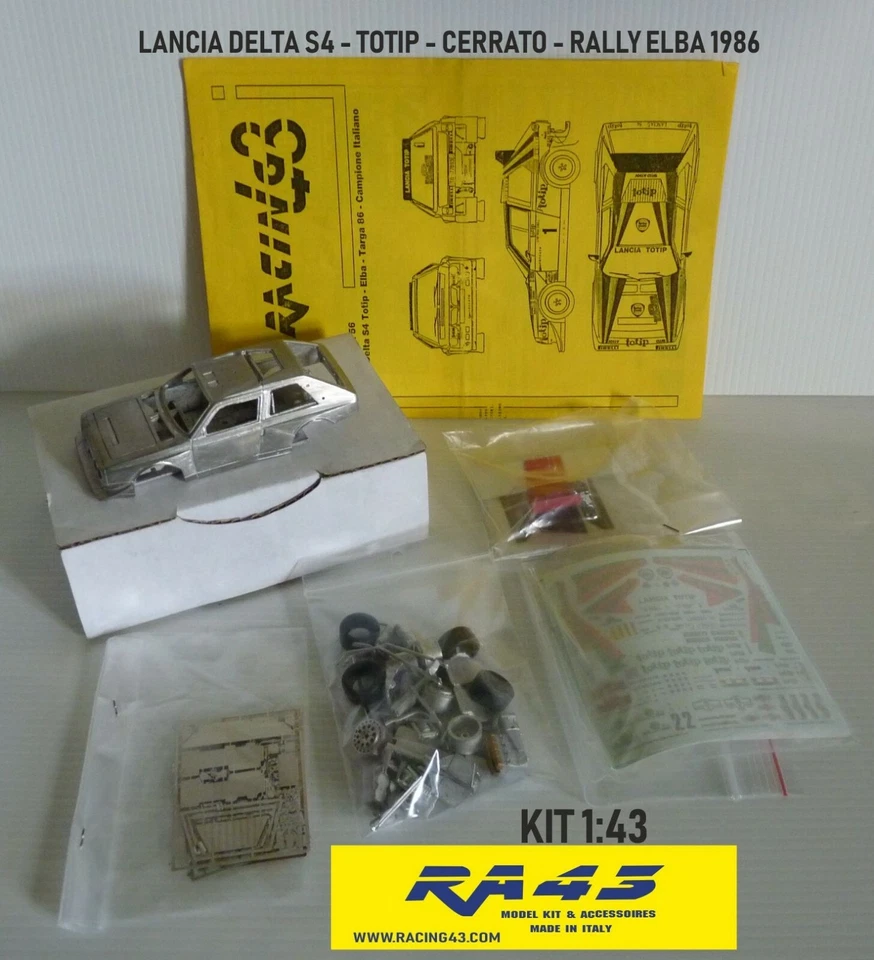 1/43 Lancia Delta S4 Rally Elba 1986 Totip Cerrato Kit - Immagine 1 di 1