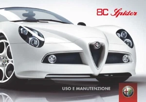 Alfa Romeo 8C Spider - Manuale Uso e Manutenzione - 1a Edizione 05/2009 - in PDF - Foto 1 di 1