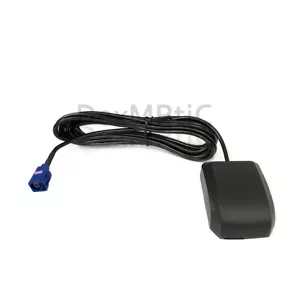 GPS antenna 3M cable Fakra C blue connector for for MFD2 RNS2 RNS-E VW AUDI NEW - Picture 1 of 5