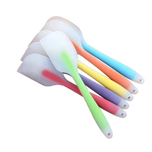 6 Pcs Silicone Spatula Kitchen Food-grade Baking Spatulas Heat Resistant - Picture 1 of 12