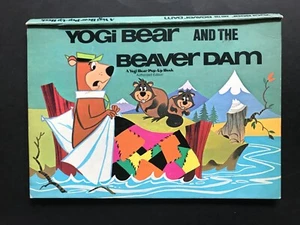 HANNA-BARBERA VINTAGE RARE 1975 POP UP BOOK - YOGI BEAR & THE BEAVER DAM - Bild 1 von 3