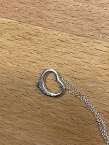 Tiffany & Co. Elsa Peretti, Spain, Herz mit Kette 42cm lang, 925 Sterlingsilber - Bild 1 von 8