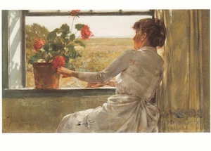 Postkarte: Childe Frederick Hassam - Sommerabend - Bild 1 von 1