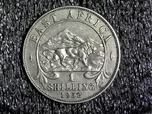 Moneda de 1 chelín extranjera 1952 África Oriental KM#31 (z781) - Imagen 1 de 2