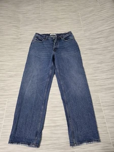 Abercrombie Jeans The Dad High Rise Button Fly Blue Jeans Women’s Size 8 - M2225 - Picture 1 of 4