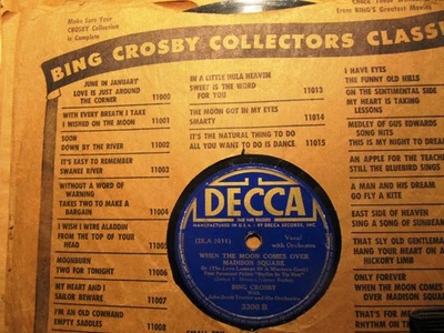 1940 BING CROSBY MOVIE Rhythm of RIVER ONLY FOREVER Madison Square DECCA 3300 - Image 1 of 3