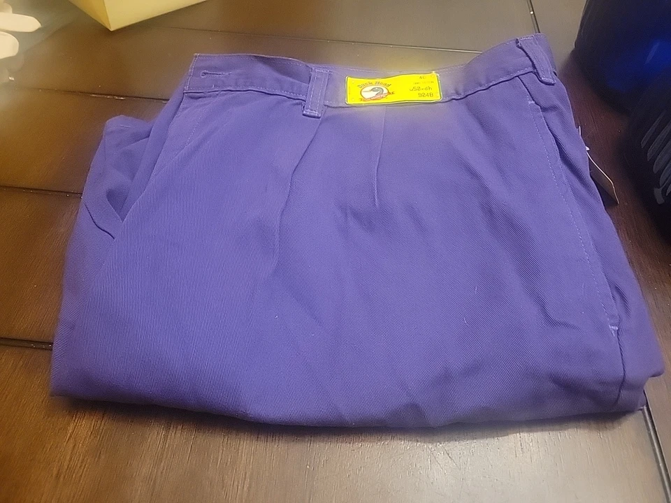 Pantalones Cortos Cabeza de Pato 46 Coral Plisado Algodón Chino Caqui Adulto De Colección Para Hombre Nuevos con Etiquetas Foto 1 de 4
