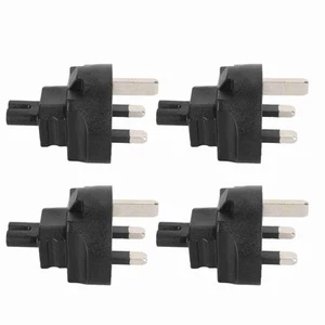 4x UK Plug To IEC320 C7 Power Adapter 3250W Copper PVC IEC320 Power Adapter F FY - Afbeelding 1 van 24