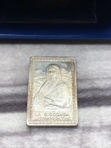 ITALCAMBIO INC. OPERA MAXIMA IN SAECULIS - LINGOTTO ARTISTICO ARGENTO MONA LISA 10 grammi - Foto 1 di 5