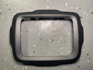 2015-2017 JEEP RENEGADE FRONT CENTER DASHBOARD RADIO COVER BEZEL TRIM BLACK - Picture 1 of 5