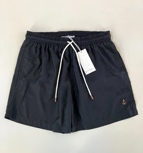 Retromarine New York Men's Swim Trunks Size Large Mesh Lined Black NEW - Picture 1 of 7