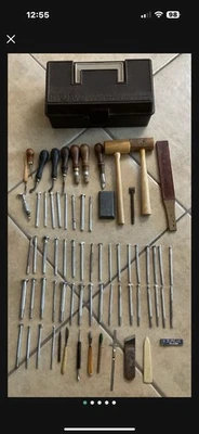 lote herramientas de trabajo cuero usadas Foto 1 de 4