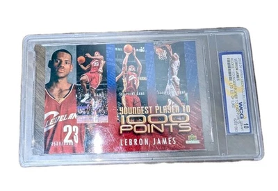 Lebron James 2003-04 Upper Deck Youngest Player To 1000 Points /5000 Gem 10 (CB) - Image 1 of 4