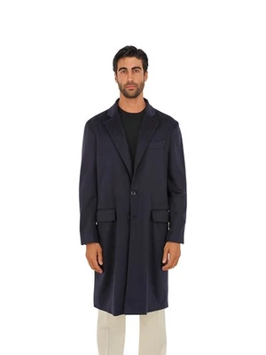 $3400 RUBINACCI "Skyfall 007" Blue Long Coat 100% Cashmere 40 US / 50 EU - Image 1 of 4