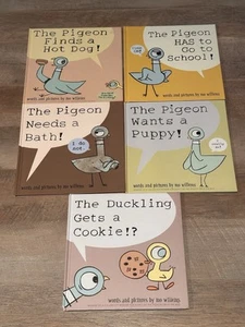 Don't Let the Pigeon Duckling Cookie Hardcover Book Set by Mo Willems Lot of 5 - Picture 1 of 11