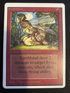 English - MTG Earthbind - LP+ - Unlimited Edition - Picture 1 of 2