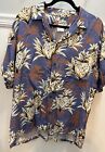 Hilo Hattie The Hawaiian Original Shirt Mens Xl Short Sleeve Button Pineapples
