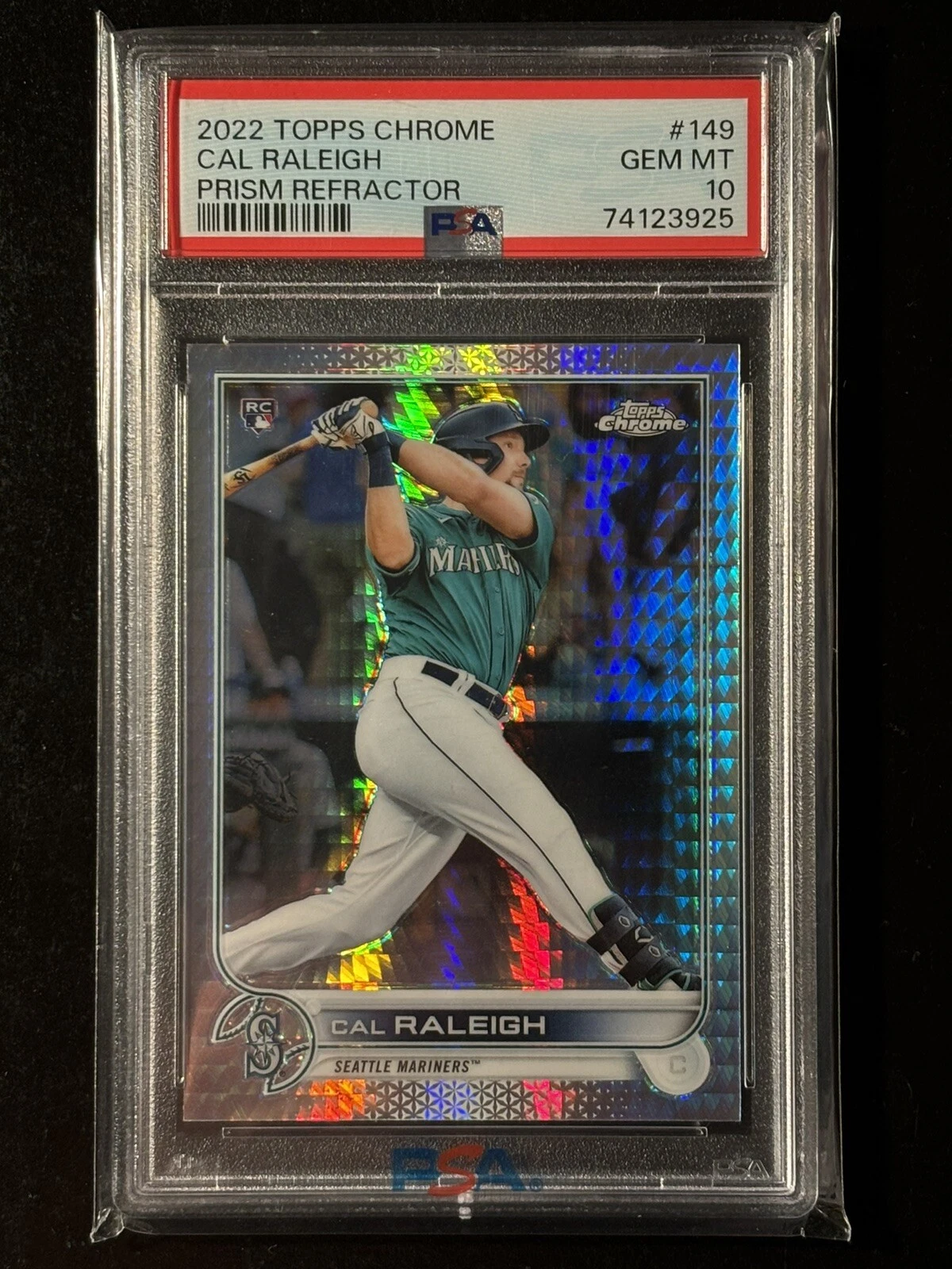 Cal Raleigh 2022 Topps Chrome #149 Prism Refractor Price Guide - Sports ...