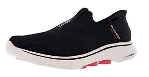 ZAPATOS PARA CAMINAR SKECHERS GO WALK 7 FÁCILES DE USAR 216641WWBKW SIN CORDONES ANCHOS - Imagen 1 de 6