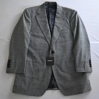 NUEVO Blazer Abrigo Deportivo Chaqueta Indochino 40S Gris Cuadros Glenn 100% Lana Foto 1 de 4