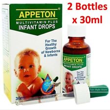 2 gouttes pour bébé multivitaminées Appeton 30 ml avec lysine et taurine