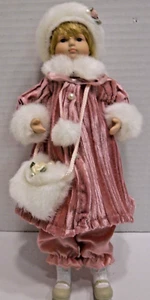 Vintage Decoration Rose Color Doll Dillard’s Trimmings 9” - Picture 1 of 6