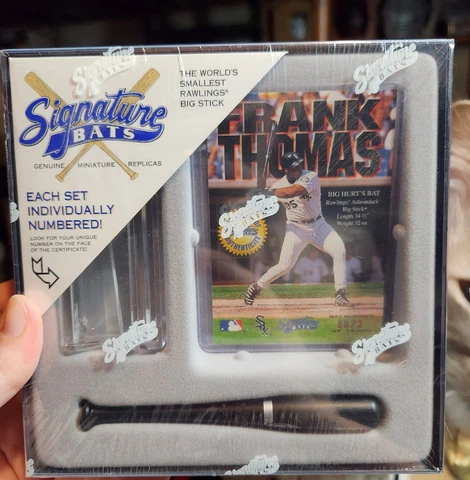 Vintage 1997 White Sox Frank Thomas Signature Bats Replica Sealed Cover