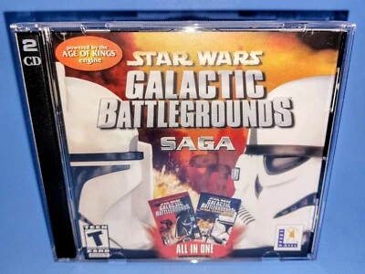 Disco Star Wars: Galactic Battlegrounds Saga 2 (PC Windows, 2004) con estuche joyero Foto 1 de 4