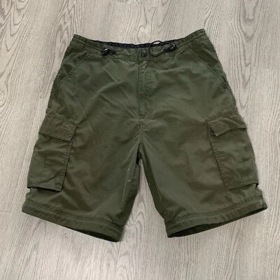 Pantalones Cortos Carga Convertibles Verde No Fear Medianos Patinador Y2K Foto 1 de 4