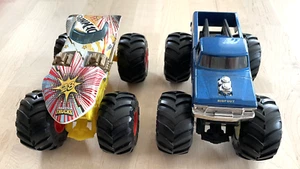 Hot Wheels Monster Trucks x2 – Diecast & Plastic – Collector Bundle Used - Picture 1 of 10
