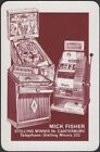 Playing Cards Single Card Old Vintage * FRUIT MACHINE Pinball JUKEBOX * Advert B