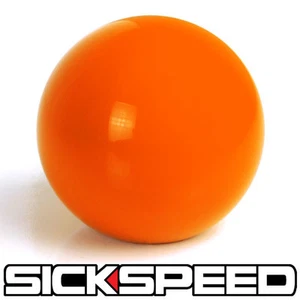 ORANGE GUMBALL SHIFT KNOB FOR MANUAL SHORT THROW GEAR SHIFTER 1/2X20 K68 - Picture 1 of 1