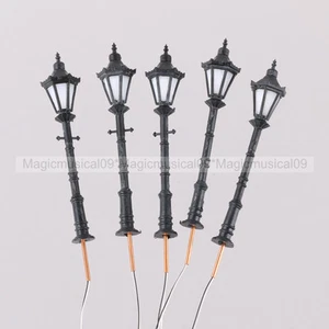 5PCS 1/75 1:75 LED Park Lanterns Street Lamp Model Railway Warm White LH-6 - Picture 1 of 4