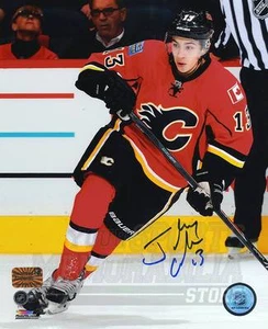 Johnny Gaudreau Calgary Flames Signed Autographed Home Action 8x10 - Picture 1 of 1