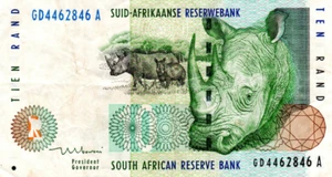 South Africa 10 Rand ND(1999) VF+ Banknote P-123b Prefix GD Mboweni Sig. - Picture 1 of 2