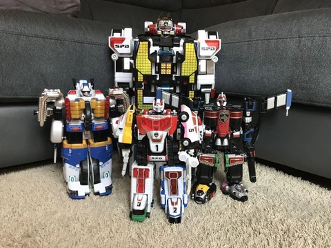 Power Rangers Dekaranger DX Robo 4 body set Figure Toy Bulk Sale Cover