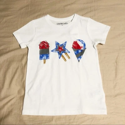NUEVO CON ETIQUETAS J. Camiseta gráfica Crew Factory American Snacks para niñas talla XS Foto 1 de 4