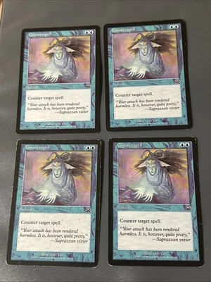 Counterspell X4 Mercadian Masques Various Condition See Front/back Pics - Image 1 of 4